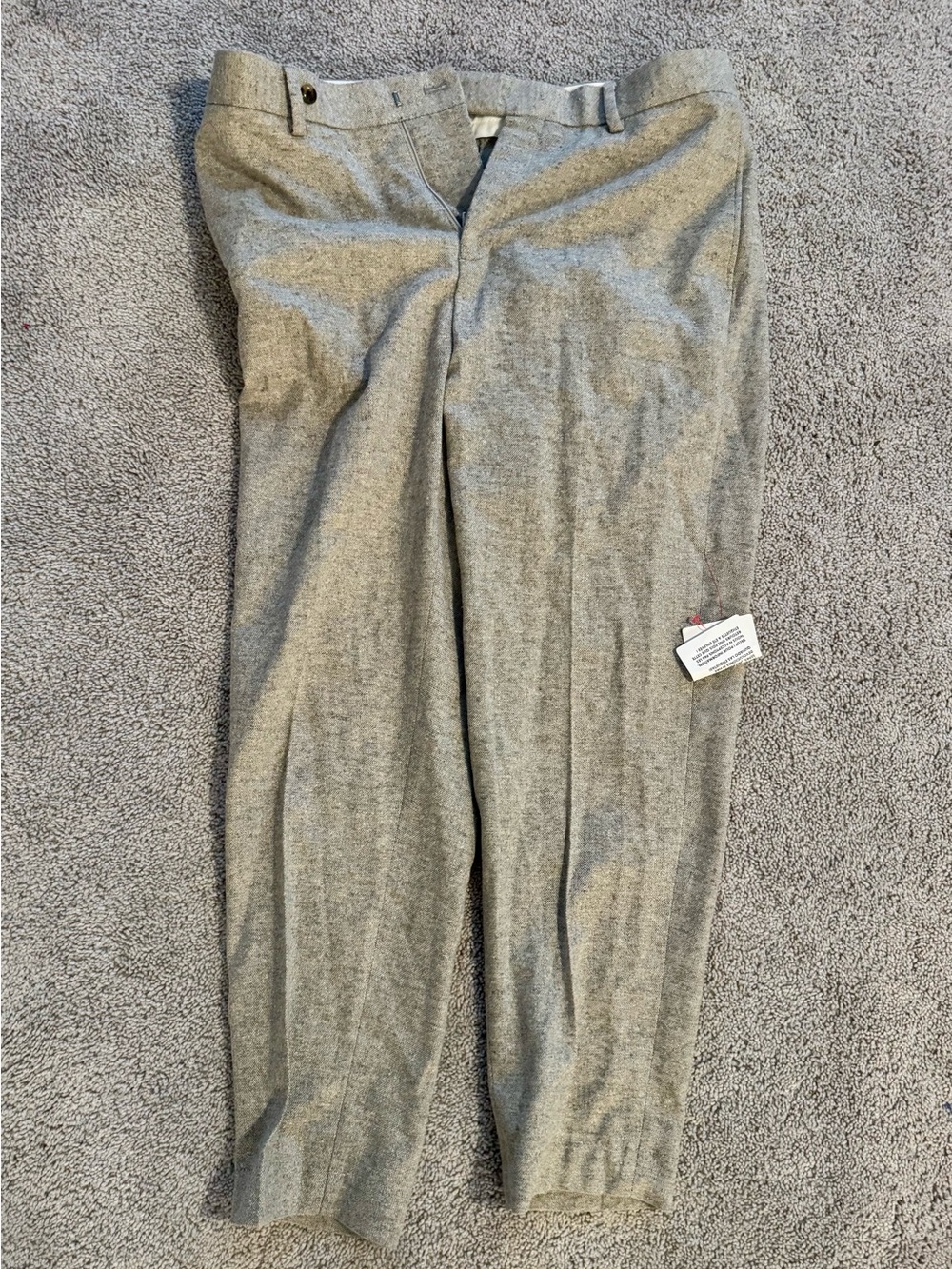ASOS DESIGN Men’s Gray Wool Blend Dress Pants Trousers 34x30 NWT